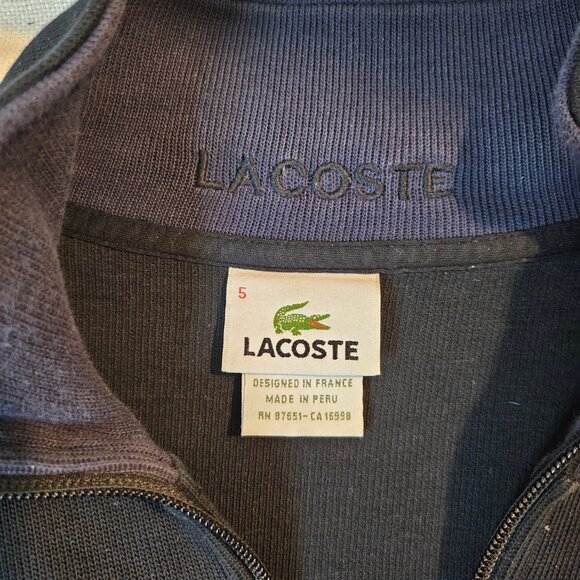 Lacoste Men's Long Sleeve Cotton Sweatshirt - Size L (5) - Picture 4 of 7